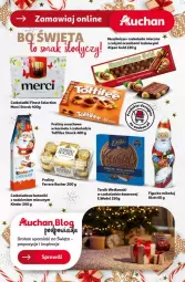 Gazetka promocyjna Auchan - Gazetka - ważna od 18.12 do 18.12.2024 - strona 35 - produkty: Ser, Ferrero Rocher, Czekolada mleczna, Tonik, Czekolada, Toffifee, Ferrero, Baton, Deser, Merci, Kinder
