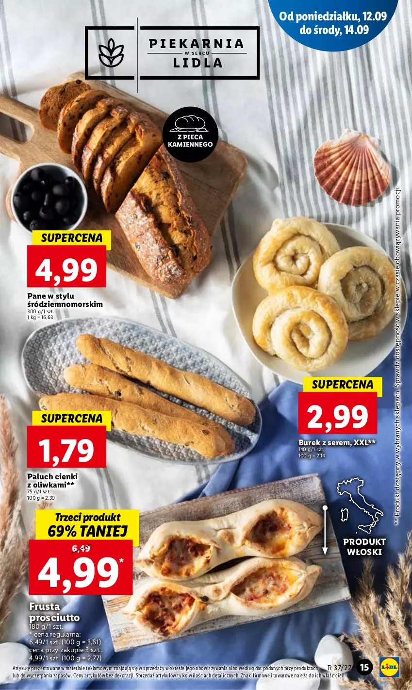 Gazetka promocyjna Lidl - GAZETKA - ważna 12.09 do 14.09.2022 - strona 17 - produkty: Piec, Prosciutto, Rust, Ser