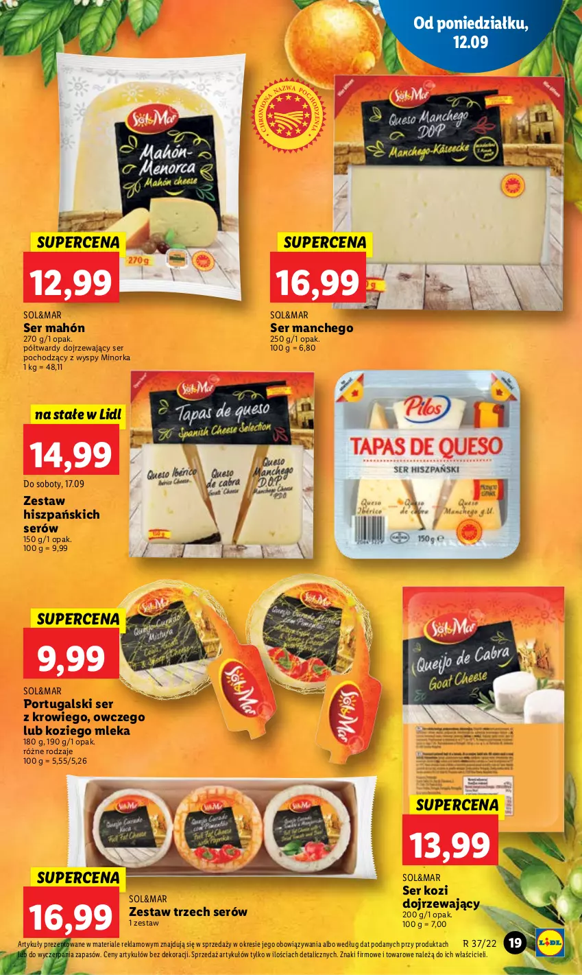 Gazetka promocyjna Lidl - GAZETKA - ważna 12.09 do 14.09.2022 - strona 21 - produkty: Orka, Por, Ser, Ser kozi