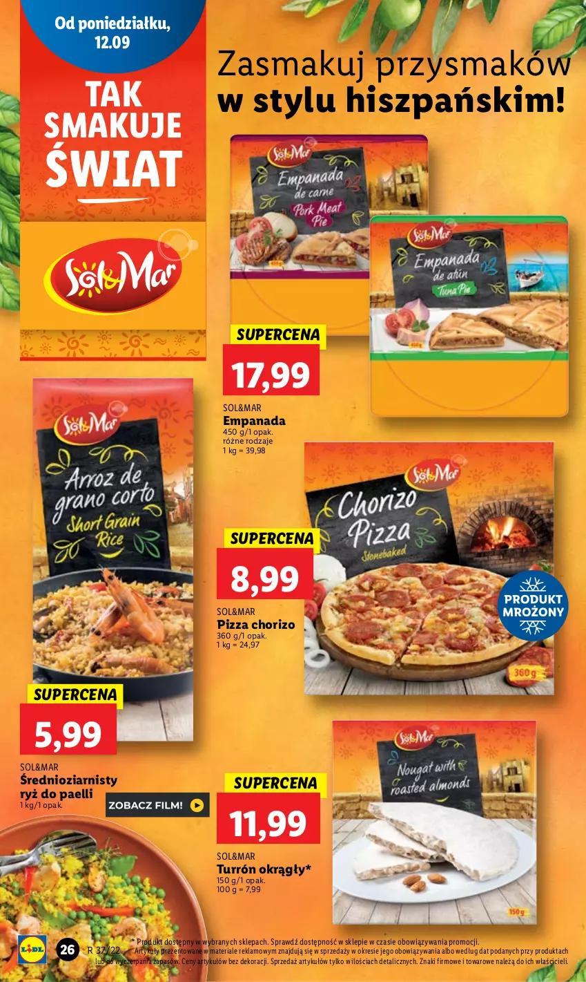 Gazetka promocyjna Lidl - GAZETKA - ważna 12.09 do 14.09.2022 - strona 28 - produkty: Pizza, Ryż