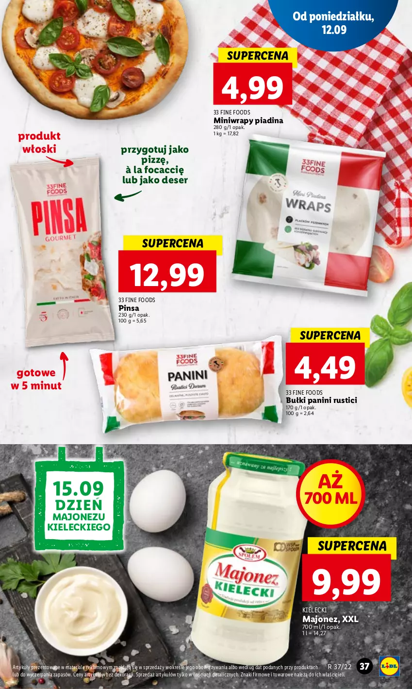 Gazetka promocyjna Lidl - GAZETKA - ważna 12.09 do 14.09.2022 - strona 39 - produkty: Deser, Majonez, Rust, Ser