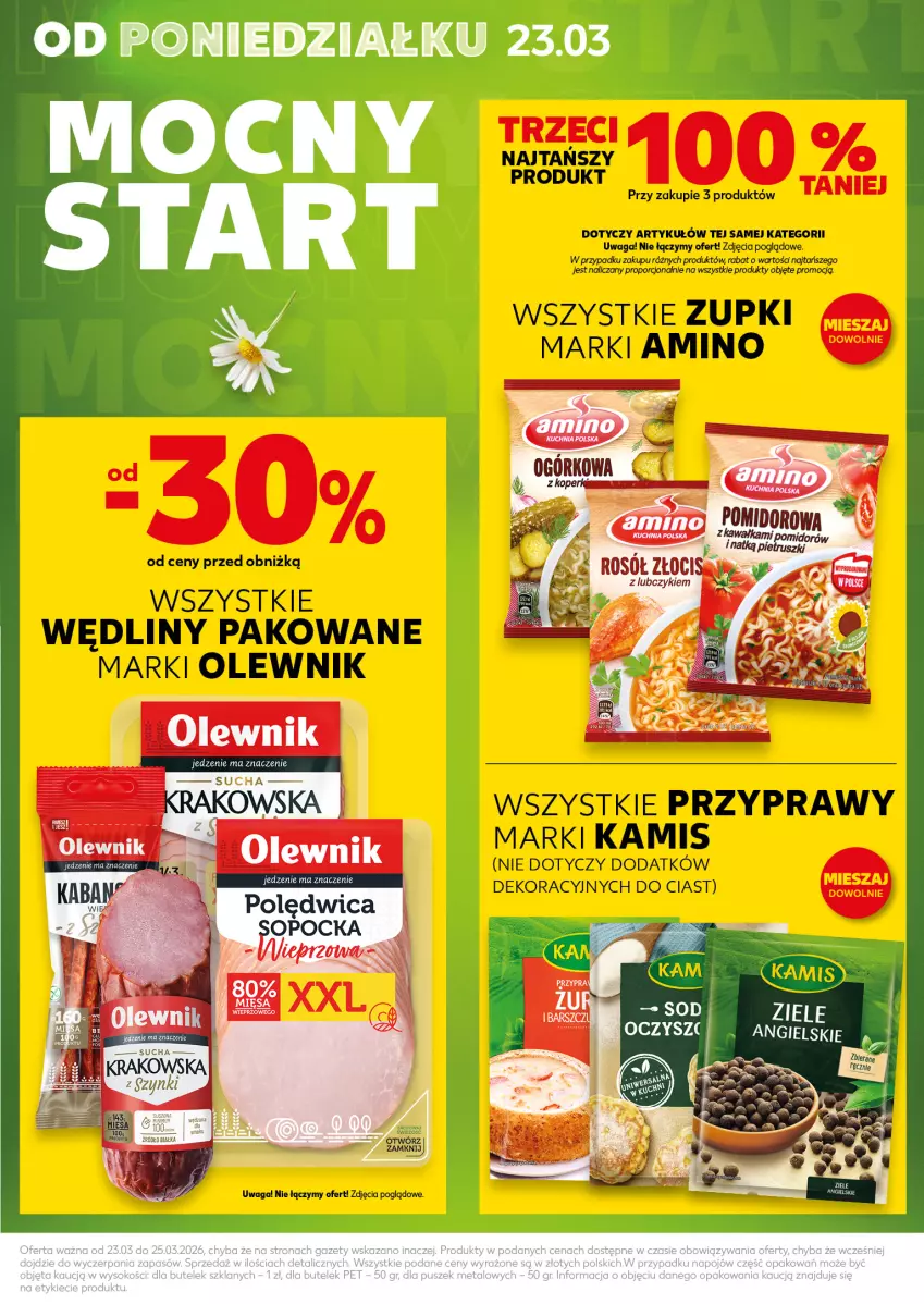 Gazetka promocyjna Kaufland - Mocny Start - ważna 23.03 do 25.03.2026 - strona 5 - produkty: Kamis, Olewnik, Por, Przyprawy, Waga