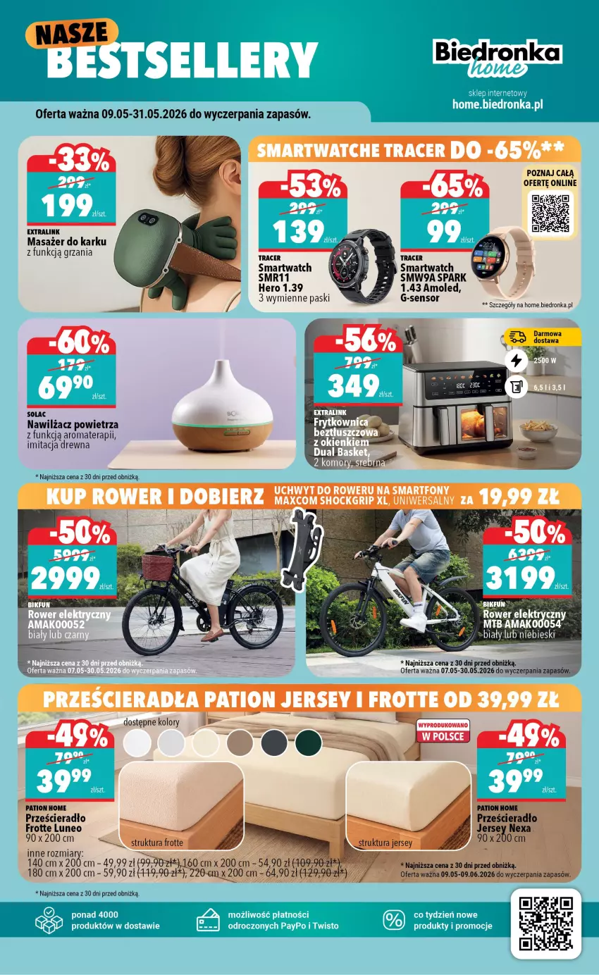 Gazetka promocyjna Biedronka - Gazetka - ważna 09.05 do 16.05.2026 - strona 5 - produkty: Acer, Amol, Masażer, Prześcieradło, Smartwatch, Tera