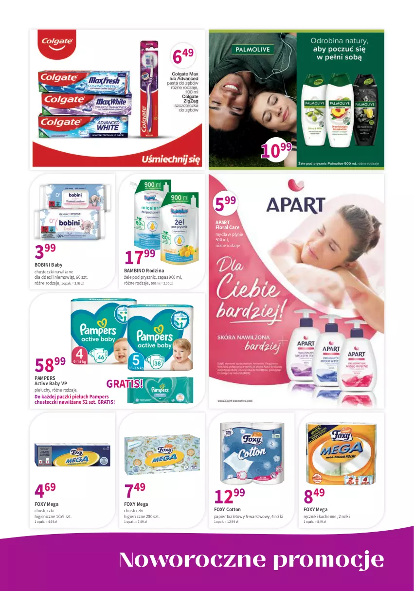 Gazetka promocyjna Drogerie Polskie - Gazetka - ważna 13.01 do 31.01.2023 - strona 7 - produkty: Chusteczki, Dzieci, Flora, Foxy, Gra, Pampers, Papier, Papier toaletowy, Pieluchy, Ręcznik, Rolki