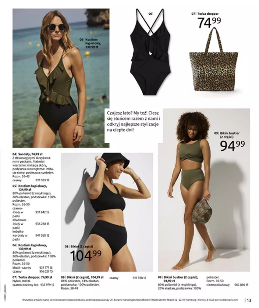 Gazetka promocyjna Bonprix - CYTRUSOWE KOLORY - ważna 27.05 do 07.07.2025 - strona 15 - produkty: Bikini, Brit, Kostium, Sandał