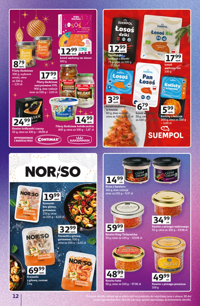 Gazetka promocyjna Auchan - Znane Marki duży wybór Hipermarket - ważna 04.12 do 14.12.2025 - strona 12 - produkty: Kawior, Pstrąg