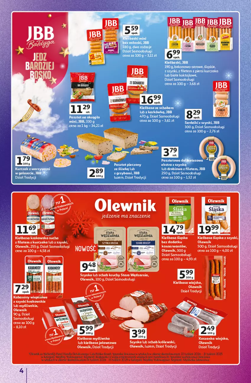Gazetka promocyjna Auchan - Znane Marki duży wybór Hipermarket - ważna 04.12 do 14.12.2025 - strona 4 - produkty: Beko, Cynk, Gala, Kiełbasa, Kurczak, Pasztet, Piec, Ser, Serdelki