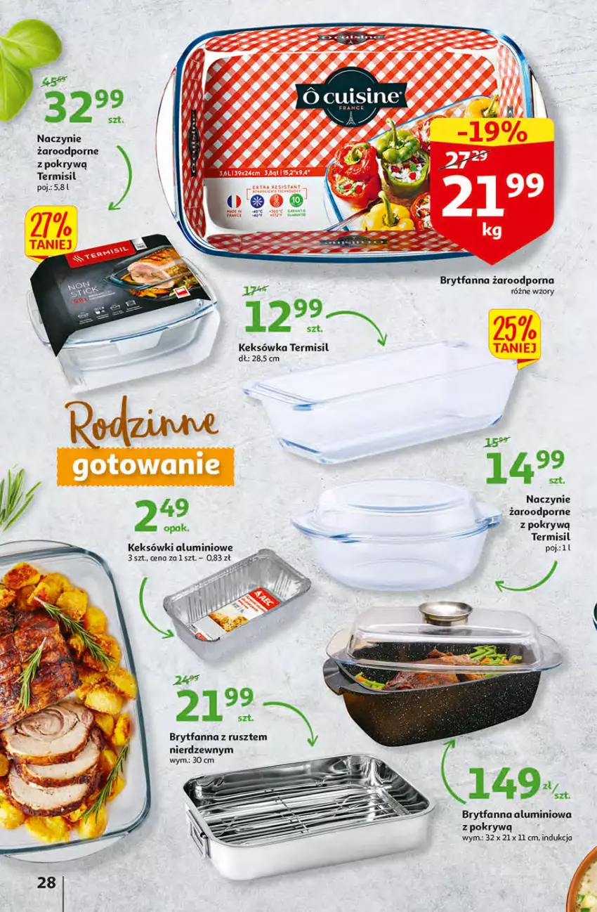 Gazetka promocyjna Auchan - przeNISKIE CENY Targi Wielkanocne Hipermarkety - ważna 31.03 do 06.04.2022 - strona 28 - produkty: Fa, Keksówka, Naczynie żaroodporne, Por