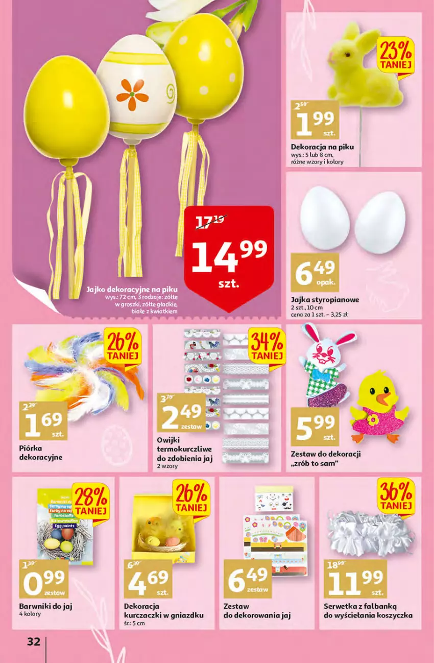 Gazetka promocyjna Auchan - przeNISKIE CENY Targi Wielkanocne Hipermarkety - ważna 31.03 do 06.04.2022 - strona 32 - produkty: Fa, Kosz, Owijki, Ser