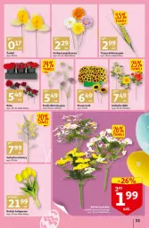 Gazetka promocyjna Auchan - przeNISKIE CENY Targi Wielkanocne Hipermarkety - Gazetka - ważna od 06.04 do 06.04.2022 - strona 33 - produkty: Gerber, Tulipan, Róża, Bukiet