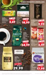 Gazetka promocyjna Kaufland - OFERTA TYGODNIA - Gazetka - ważna od 08.12 do 08.12.2021 - strona 35 - produkty: Tchibo, Gra, Inka, Kawa zbożowa, Kawa ziarnista, Rama, Kawa, Herbata czarna, Tchibo Barista, Lipton, Czekolada, Mocca Fix Gold, Jacobs, Woseba, Tassimo, Herbata, Kakao