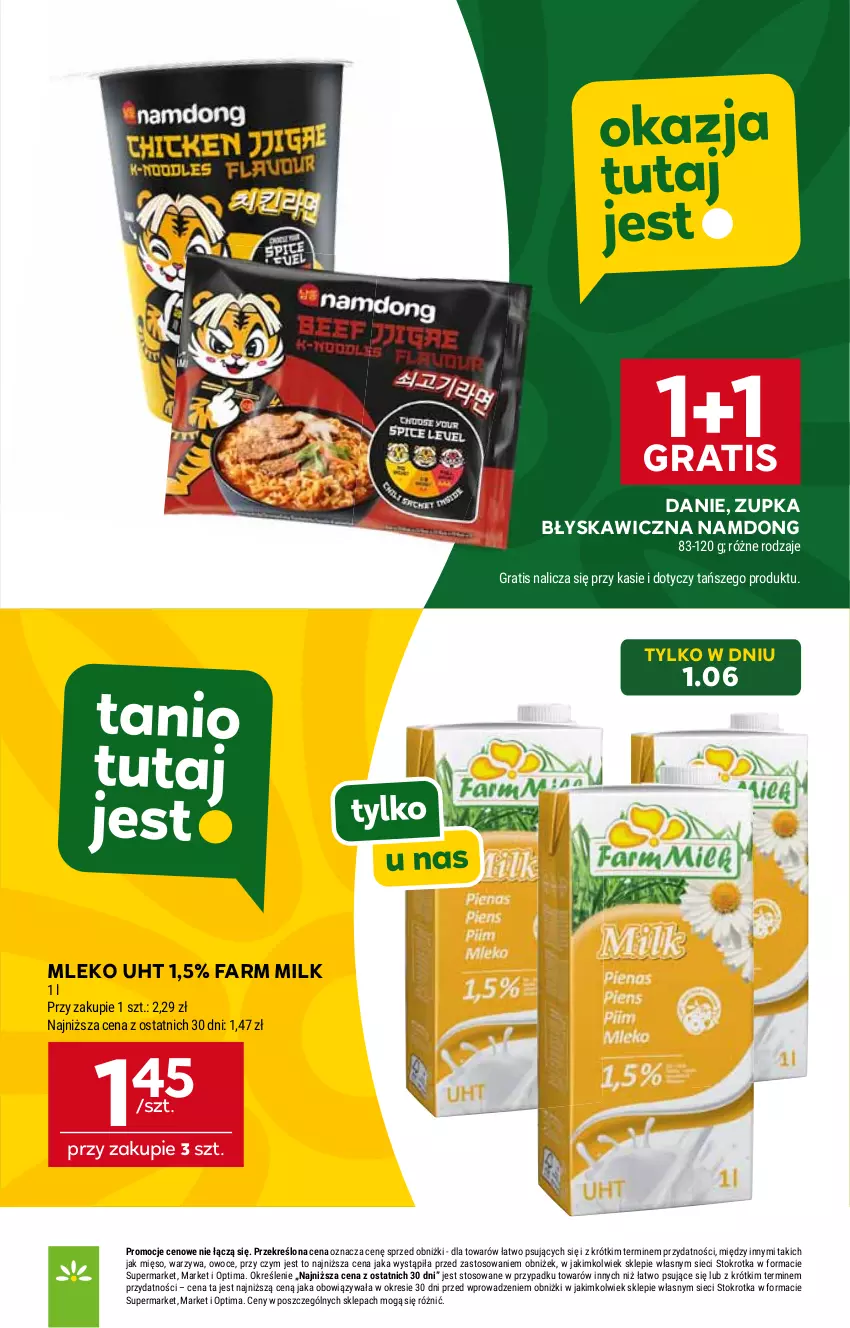 Gazetka promocyjna Stokrotka - Market - ważna 28.05 do 01.06.2026 - strona 20 - produkty: Fa, Farm Milk, Gra, HP, Mleko