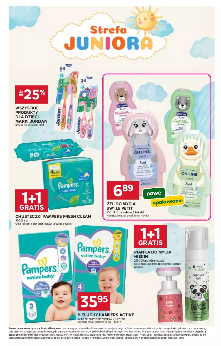 Gazetka promocyjna Stokrotka - Market - ważna 28.05 do 01.06.2026 - strona 33 - produkty: Chusteczki, Dzieci, Gra, Mięso, Optima, Owoce, Pampers, Pieluchy, Warzywa