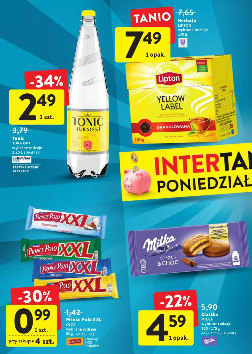 Gazetka promocyjna Intermarche - Okazjobranie - ważna 09.06 do 13.06.2022 - strona 36 - produkty: Ciastka, Herbata, Lipton, Milka, Prince Polo