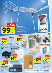 Gazetka promocyjna Intermarche - Okazjobranie - Gazetka - ważna od 13.06 do 13.06.2022 - strona 35 - produkty: Dywanik łazienkowy, Dywanik, Szczotka, Organizer, Kosz, Pojemnik, Vileda, Ręcznik, Suszarka, Dywan