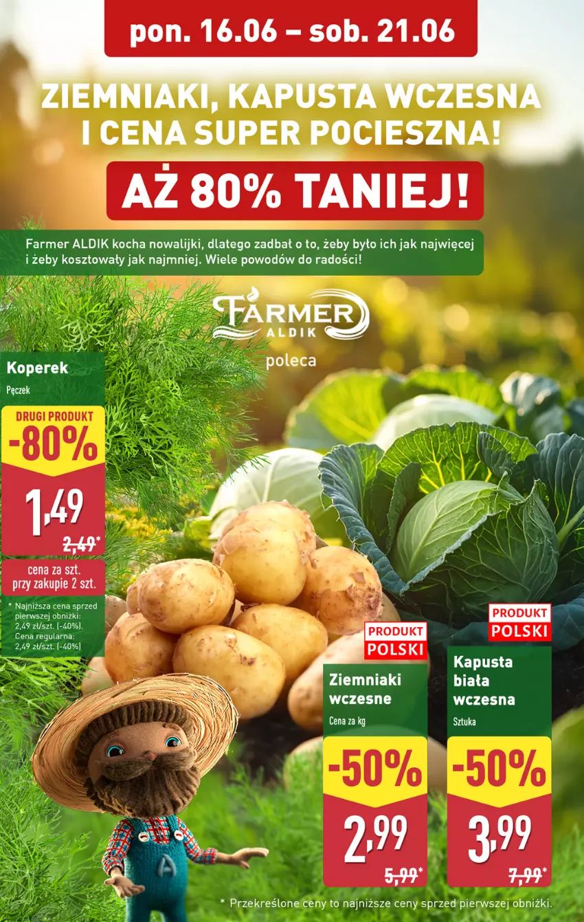 Gazetka promocyjna Aldi - Pełna oferta - ważna 16.06 do 21.06.2025 - strona 4 - produkty: Fa, Koc, Kosz, Ziemniaki