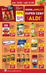 Gazetka promocyjna Aldi - Pełna oferta - Gazetka - ważna od 21.06 do 21.06.2025 - strona 12 - produkty: Mozzarella, Majonez, Ketchup, Sos, Sok, Mus, Sokołów, Bell, Winiary, Lurpak, Bella, Pudliszki, Kamis, Masło, Kiełbasa, Musztarda, Kiełbasa śląska, Oliwa