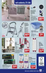 Gazetka promocyjna Aldi - Pełna oferta - Gazetka - ważna od 21.06 do 21.06.2025 - strona 35 - produkty: Odkurzacz, Top, Mop, Anew, Inka, Rama, Uchwyty, Vileda, Wkład do mopa, Baterie alkaliczne, Narożnik, Suszarka, Suszarka na pranie, Dźwig, Miska