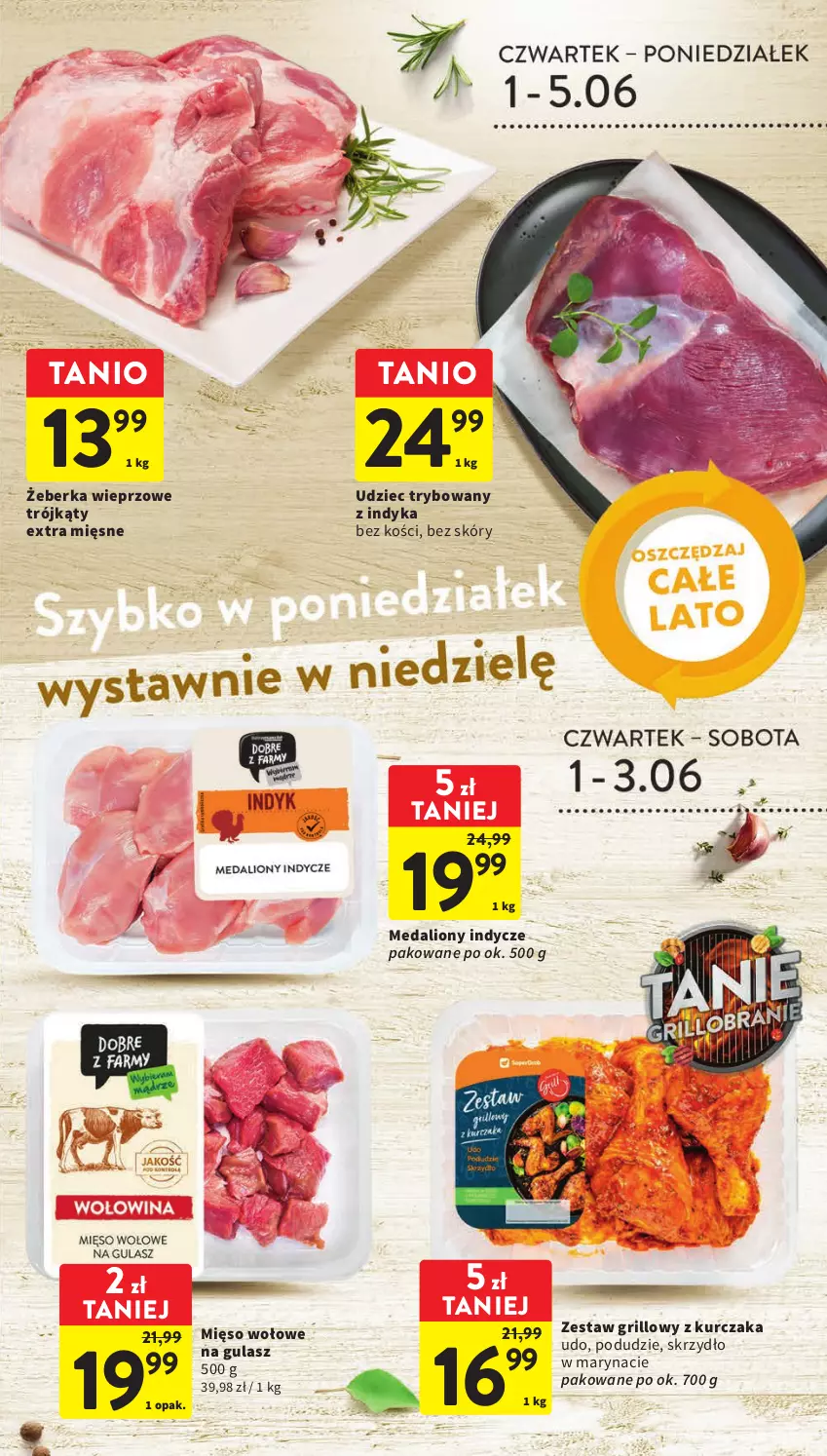 Gazetka promocyjna Intermarche - Gazetka Intermarche - ważna 01.06 do 05.06.2023 - strona 25 - produkty: Grill, Kurczak, Lion, Medaliony indycze, Mięso, Mięso wołowe