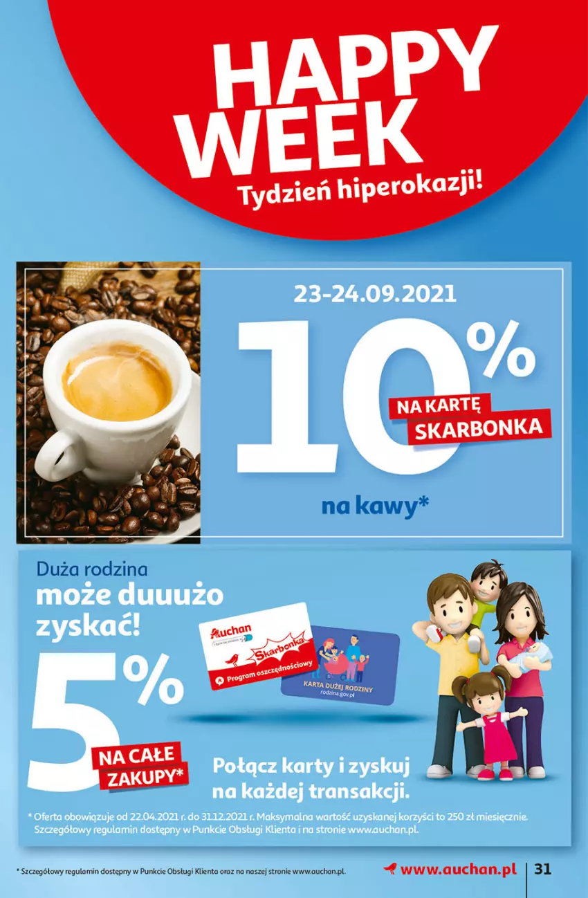 Gazetka promocyjna Auchan - Hiperoszczędzanie z aplikacją Auchan Hipermarkety - ważna 23.09 do 29.09.2021 - strona 31