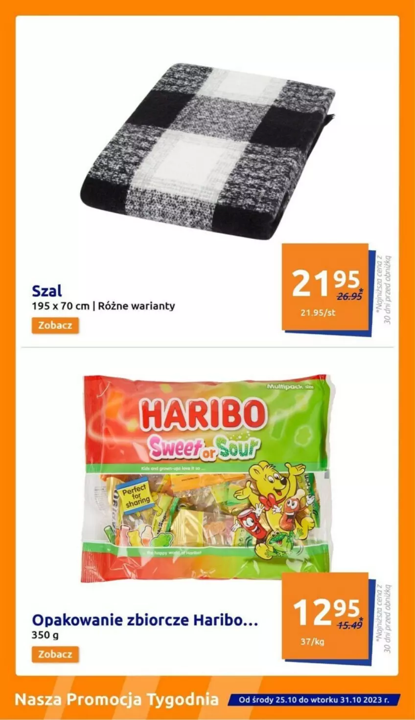 Gazetka promocyjna Action - ważna 25.10 do 31.10.2023 - strona 19 - produkty: Haribo, Szal