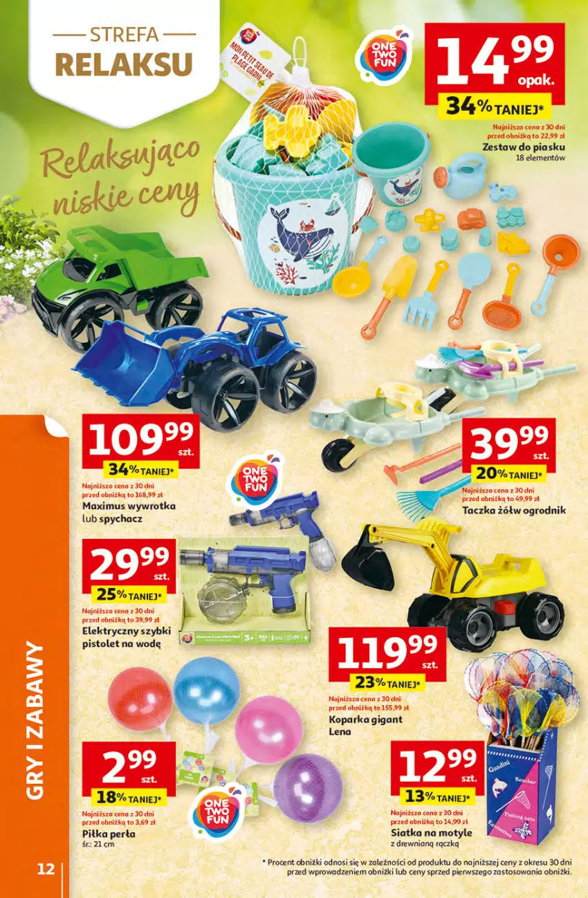 Gazetka promocyjna Auchan - 30 Lat Hipermarket - ważna 16.04 do 22.04.2026 - strona 12 - produkty: Mus, Parka, Perła, Pistolet, Siatka, Wywrotka