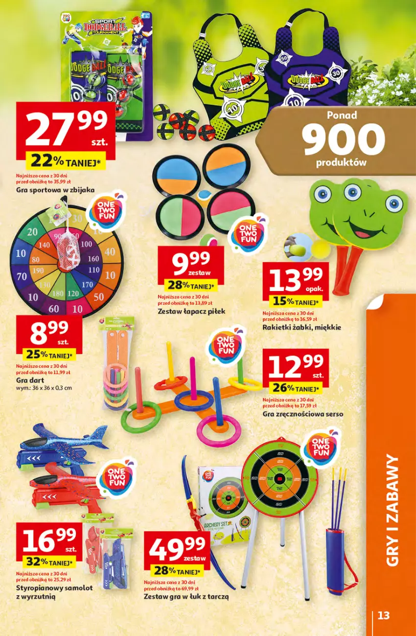 Gazetka promocyjna Auchan - 30 Lat Hipermarket - ważna 16.04 do 22.04.2026 - strona 13 - produkty: Amol, Gra, Por, Samolot, Ser, Sport