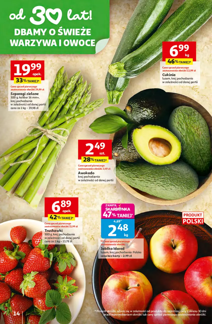 Gazetka promocyjna Auchan - 30 Lat Hipermarket - ważna 16.04 do 22.04.2026 - strona 14 - produkty: Truskawki