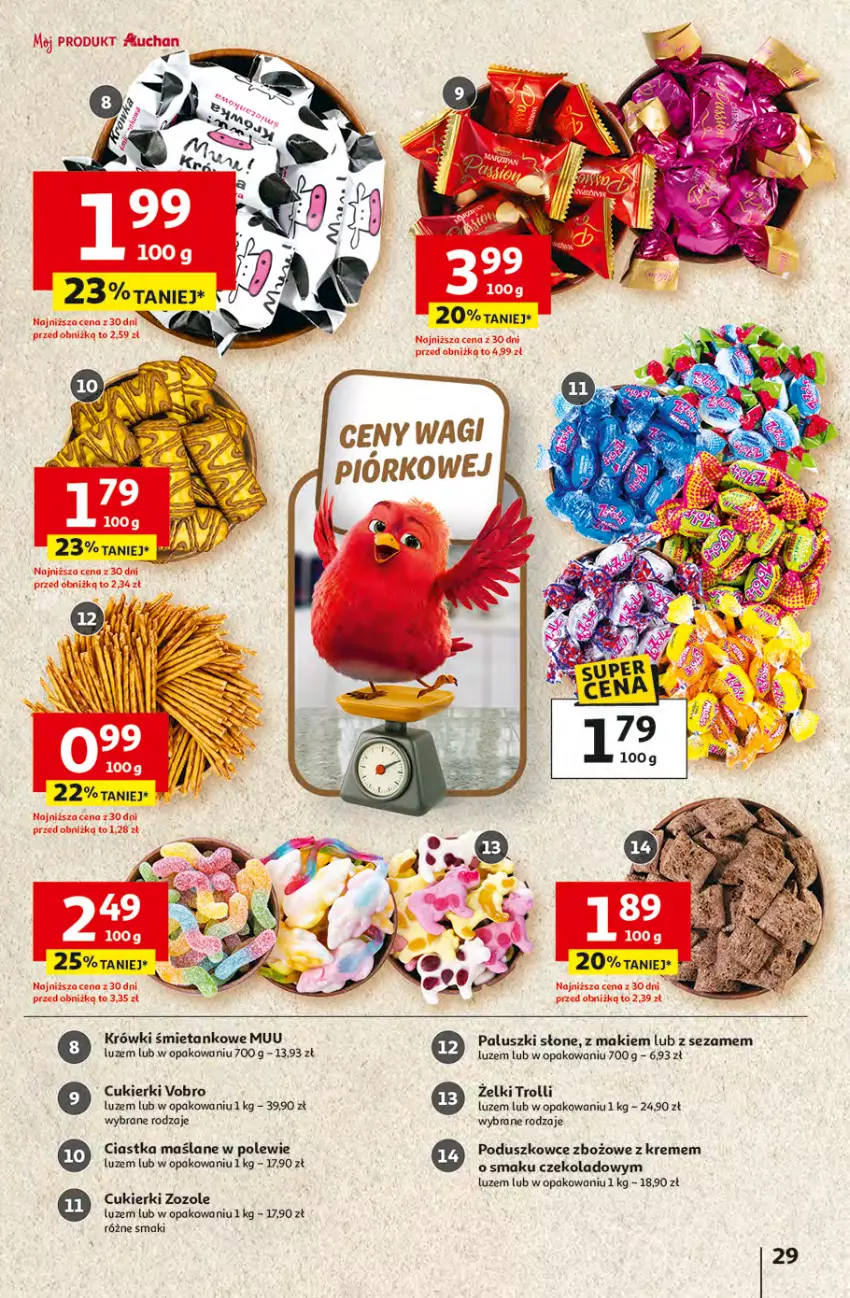 Gazetka promocyjna Auchan - 30 Lat Hipermarket - ważna 16.04 do 22.04.2026 - strona 29 - produkty: Ciastka, Cukier, Cukierki, Sezam