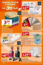 Gazetka promocyjna Auchan - 30 Lat Hipermarket - Gazetka - ważna od 22.04 do 22.04.2026 - strona 36 - produkty: Ser, Por, Dywanik, Prześcieradło, Talerz, Wózek, Deser, Komplet obiadowy, Dywan, Wózek na zakupy, Fa