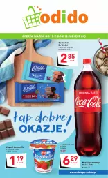 Gazetka promocyjna Odido - Łap dobre OKAZJE! - Gazetka - ważna od 02.12 do 02.12.2021 - strona 1 - produkty: Bell, Jogurt, Coca-Cola, Czekolada, Napój gazowany, Fanta, E. Wedel, Bella, Jogobella, Sprite, Napój, Fa