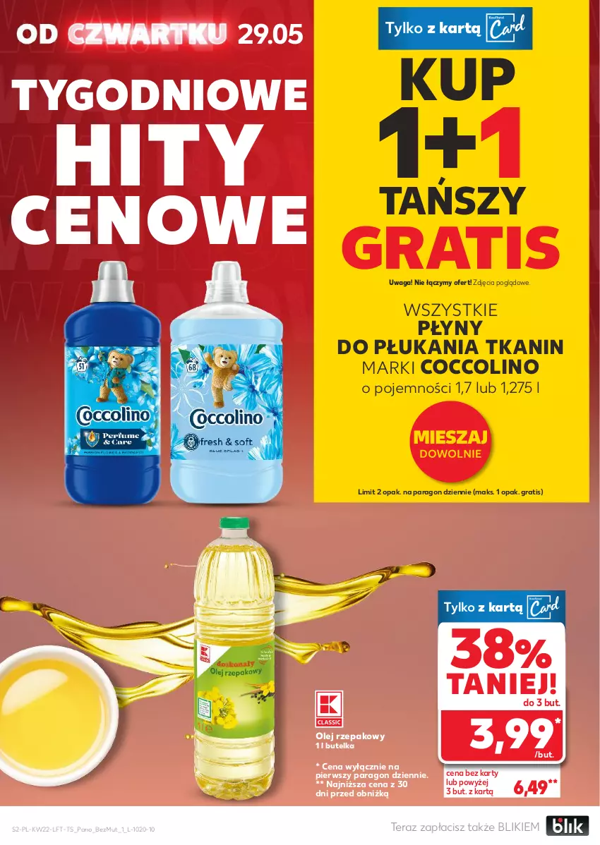 Gazetka promocyjna Kaufland - Gazetka tygodnia - ważna 29.05 do 04.06.2025 - strona 2 - produkty: Coccolino, Gra, Olej, Olej rzepakowy, Tera, Waga