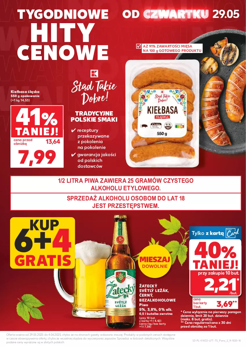 Gazetka promocyjna Kaufland - Gazetka tygodnia - ważna 29.05 do 04.06.2025 - strona 3 - produkty: Gra, Kiełbasa, Kiełbasa śląska, Piwa, Piwo