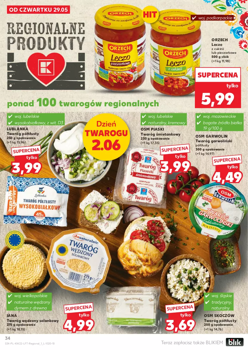 Gazetka promocyjna Kaufland - Gazetka tygodnia - ważna 29.05 do 04.06.2025 - strona 34 - produkty: Karp, Koc, Piec, Sok, Solan, Tera, Twaróg, Twaróg półtłusty, Twaróg śmietankowy