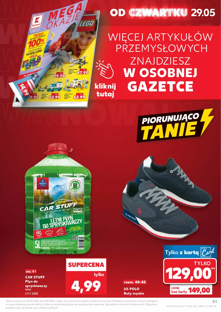 Gazetka promocyjna Kaufland - Gazetka tygodnia - ważna 29.05 do 04.06.2025 - strona 51 - produkty: Buty, Płyn do spryskiwaczy