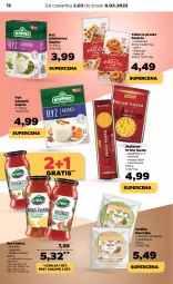 Gazetka promocyjna Netto - Artykuły spożywcze - Gazetka - ważna od 08.03 do 08.03.2023 - strona 12 - produkty: Piec, Makaron, Sos, Ryż, Mus, Gra, Kupiec, Tortilla, Bułeczki, Spaghetti, Rurki, Ryż basmati, Dan Cake, Gofry, Delecta, Szpinak