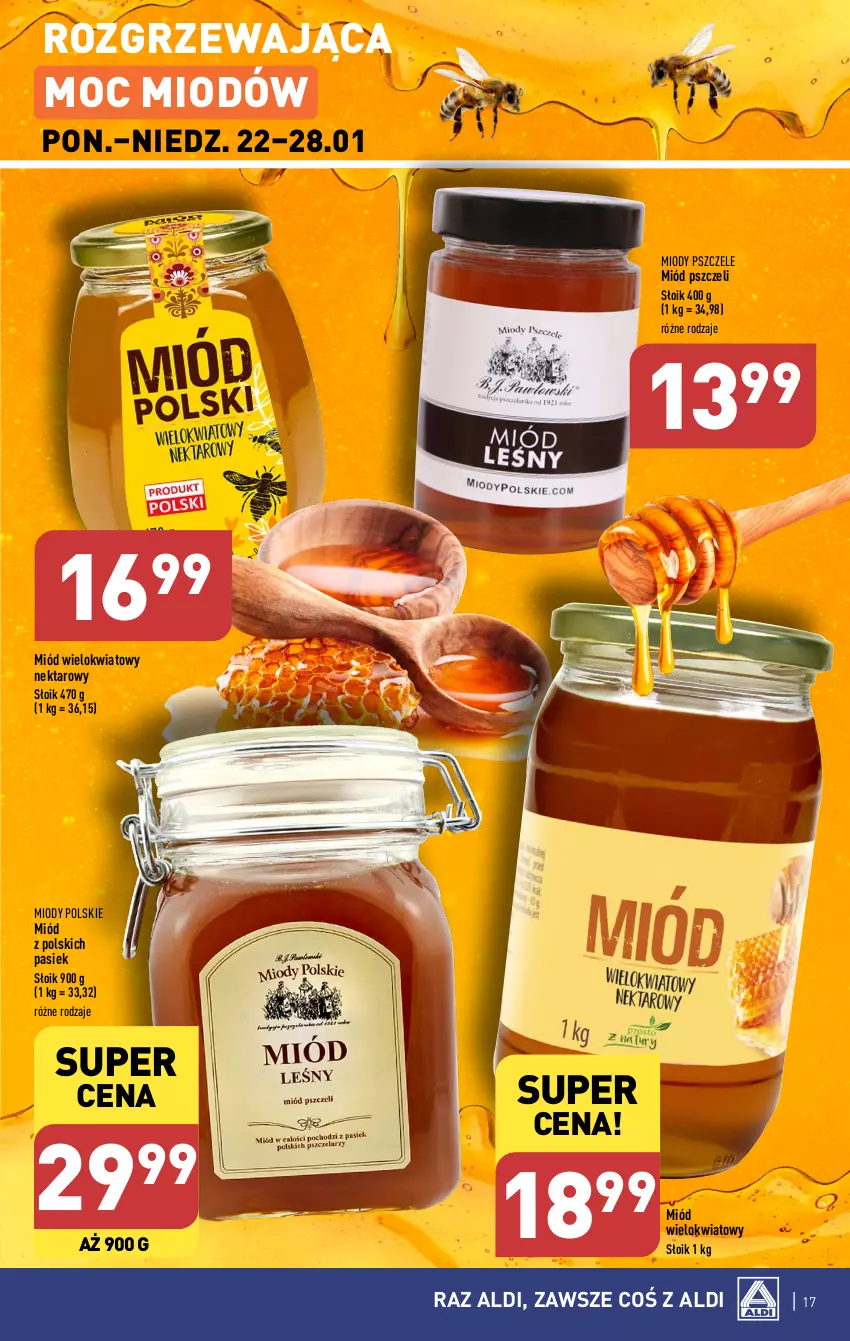 Gazetka promocyjna Aldi - Pełna oferta - ważna 22.01 do 28.01.2024 - strona 17 - produkty: Miód, Nektar