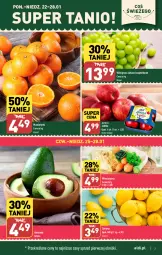 Gazetka promocyjna Aldi - Pełna oferta - Gazetka - ważna od 28.01 do 28.01.2024 - strona 3 - produkty: Mandarynki, Cytryny, Winogrona, Wino, Jabłka