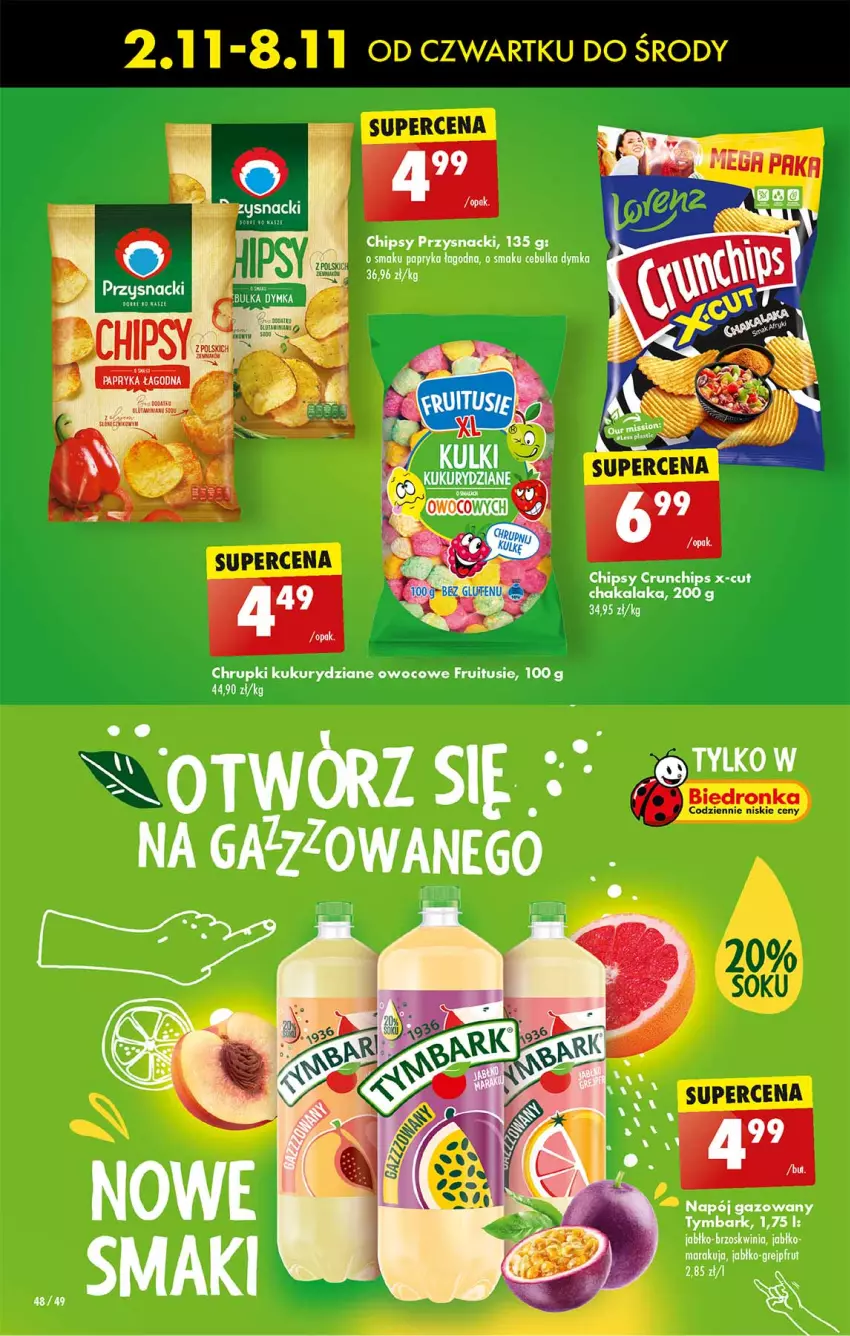 Gazetka promocyjna Biedronka - Od czwartku - ważna 02.11 do 08.11.2023 - strona 50 - produkty: Chipsy, Chrupki, Crunchips, Grejpfrut, Papryka, Przysnacki, Tymbark