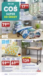 Gazetka promocyjna Aldi - Zaplanuj zakupy wcześniej - Gazetka - ważna od 06.08 do 06.08.2022 - strona 4 - produkty: Pościel, Poszewka, Wełna, Półka, Wózek, Pudełko