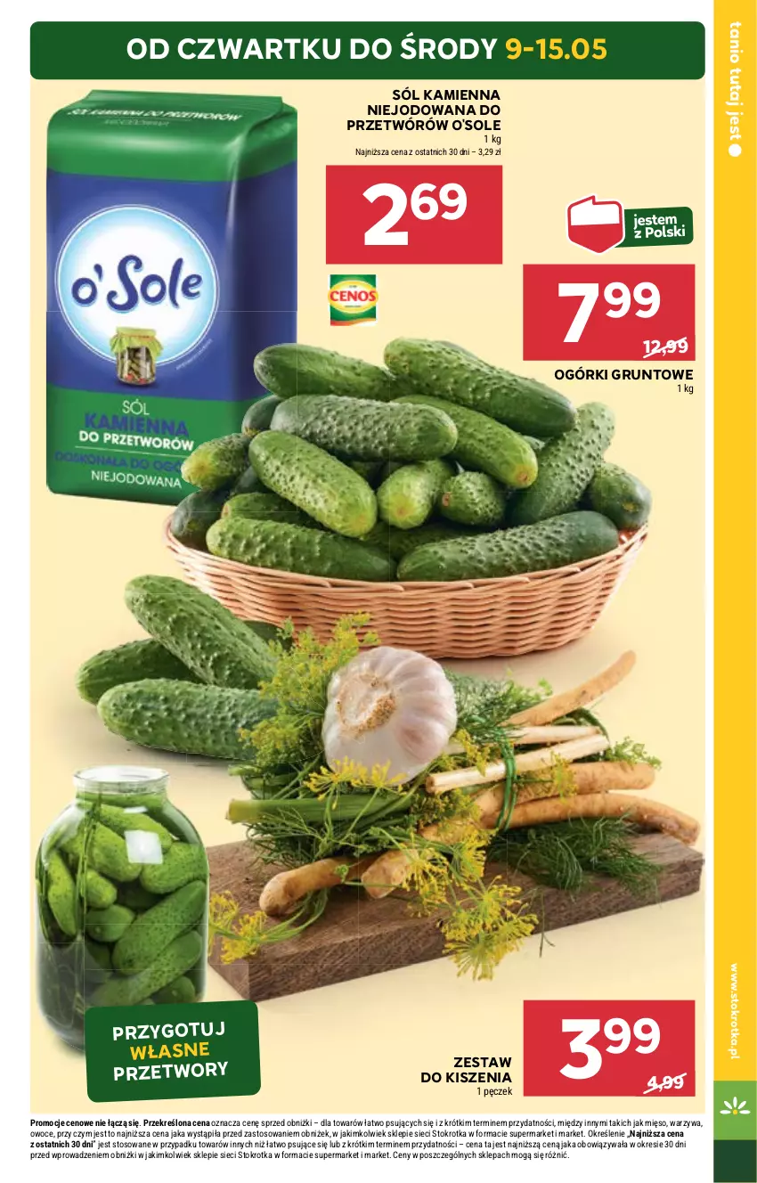 Gazetka promocyjna Stokrotka - Supermarket - ważna 09.05 do 15.05.2024 - strona 3 - produkty: Grunt, Mięso, Owoce, Sól, Warzywa