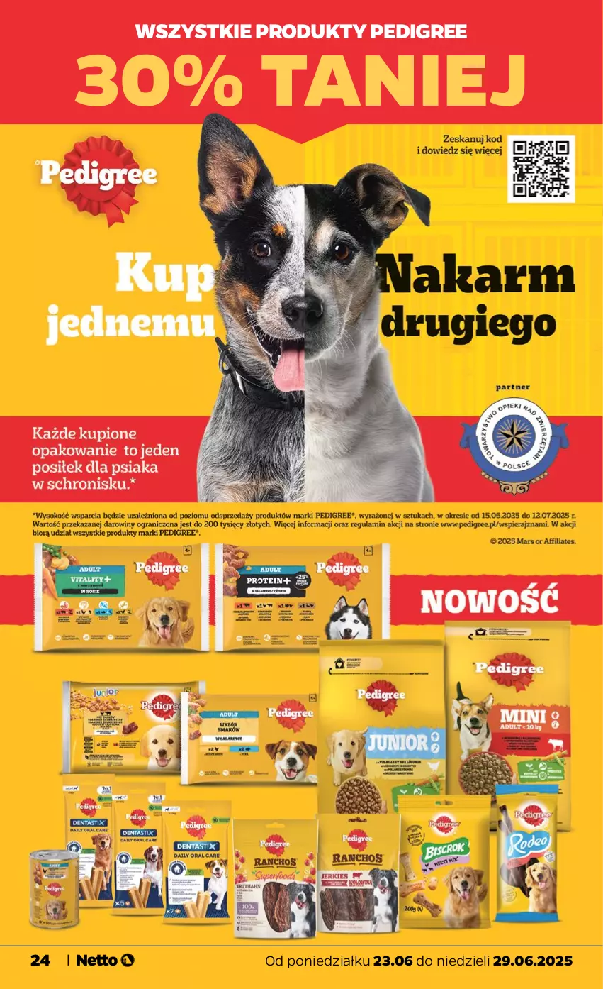 Gazetka promocyjna Netto - Od Poniedziałku - ważna 23.06 do 29.06.2025 - strona 24 - produkty: Pedigree