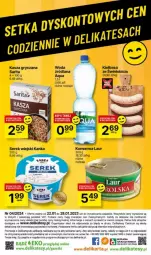 Gazetka promocyjna Delikatesy Centrum - Gazetka - ważna od 24.01 do 24.01.2024 - strona 13 - produkty: Serek wiejski, Ser, Rum, Gry, Gra, BIC, LANA, Laur, Serek, Woda, Sarita, Kasza, Kiełbasa, Kasza gryczana, Mobil