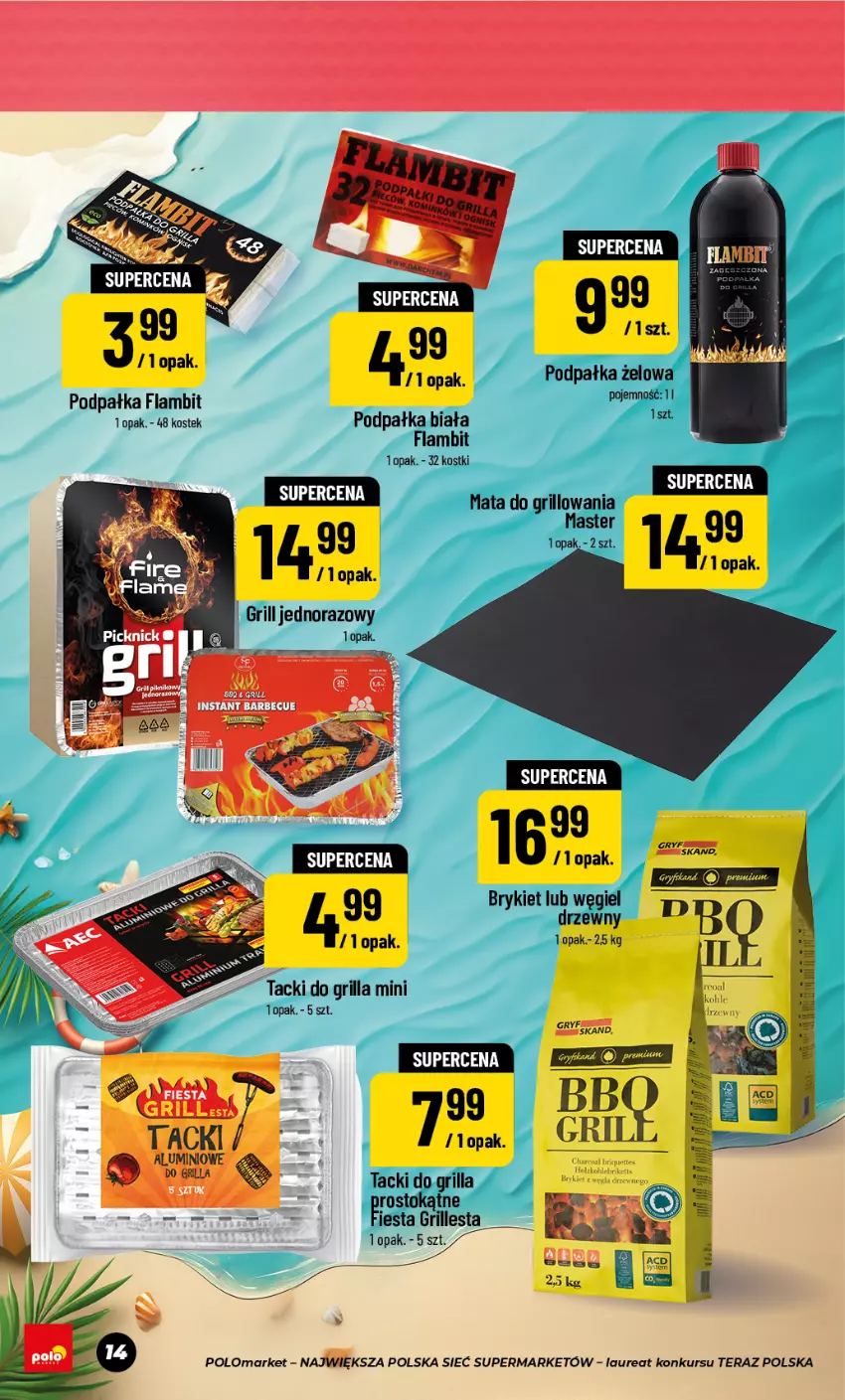Gazetka promocyjna PoloMarket - Katalog NF Lato - ważna 24.06 do 27.08.2026 - strona 14 - produkty: Grill, Laur, Stek, Tera, Top, Węgiel drzewny