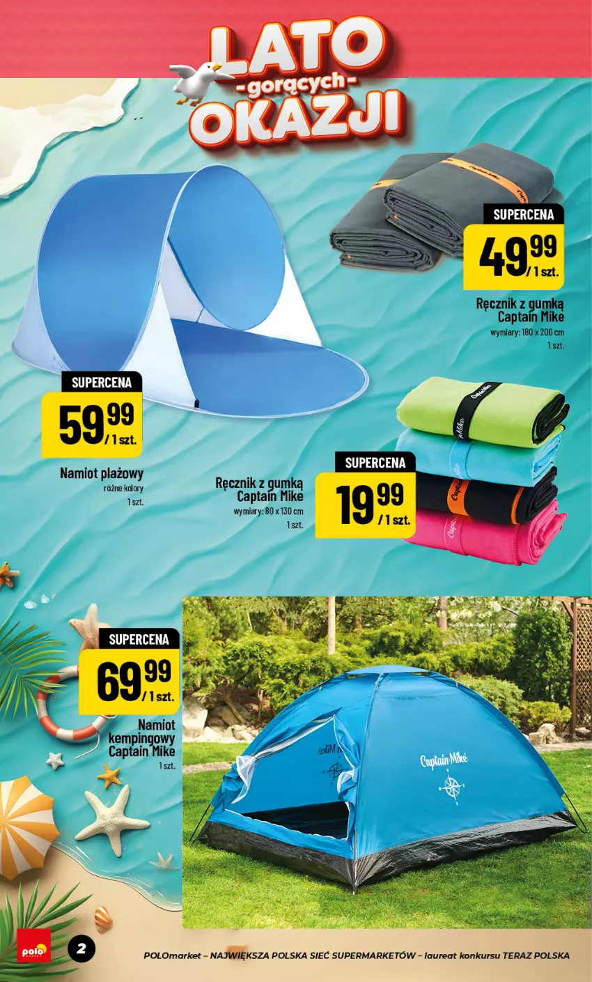 Gazetka promocyjna PoloMarket - Katalog NF Lato - ważna 24.06 do 27.08.2026 - strona 2 - produkty: Namiot, Ręcznik
