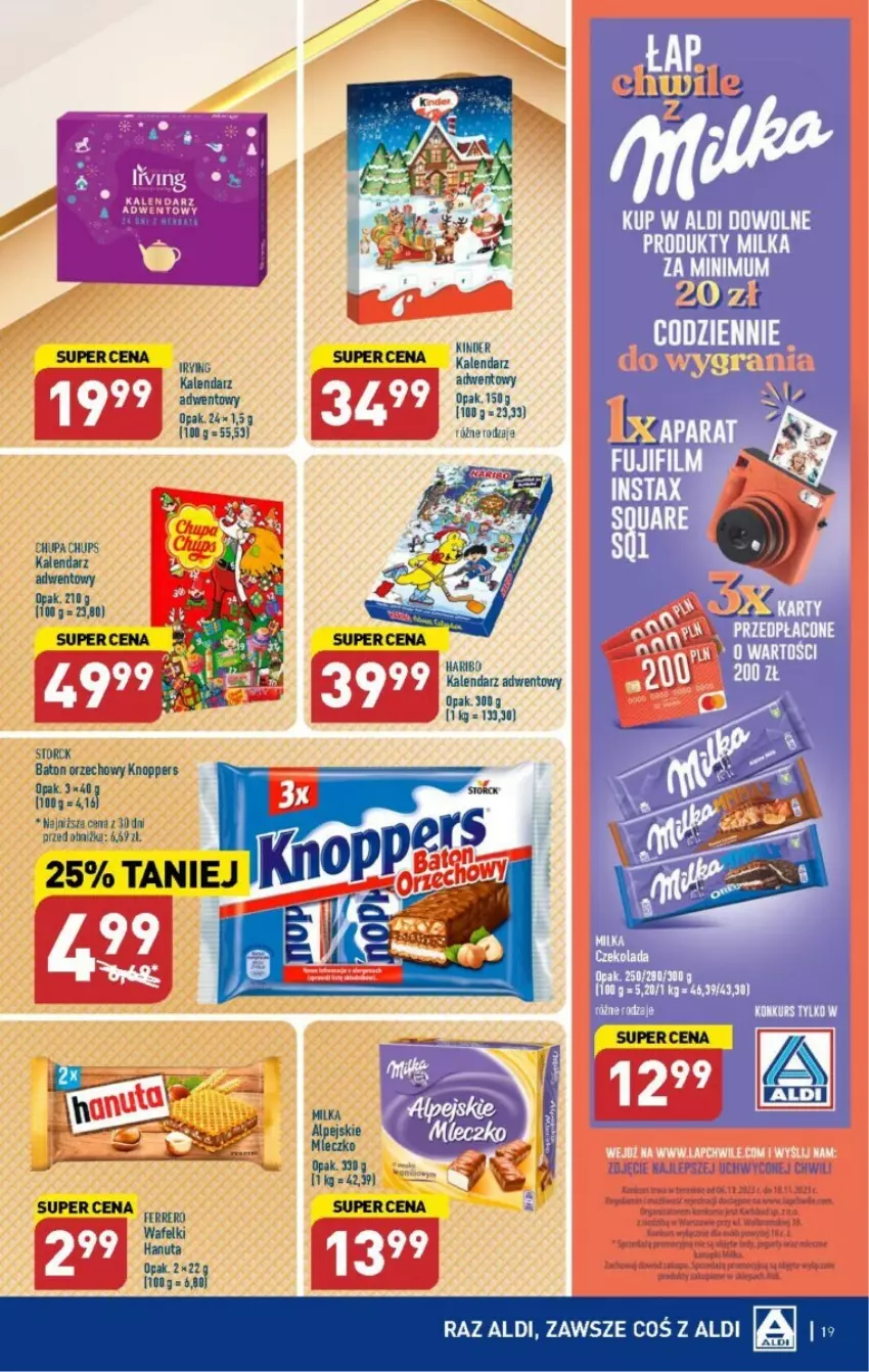 Gazetka promocyjna Aldi - ważna 06.11 do 10.11.2023 - strona 11 - produkty: Baton, Chupa Chups, Kalendarz, Kalendarz adwentowy, Knoppers