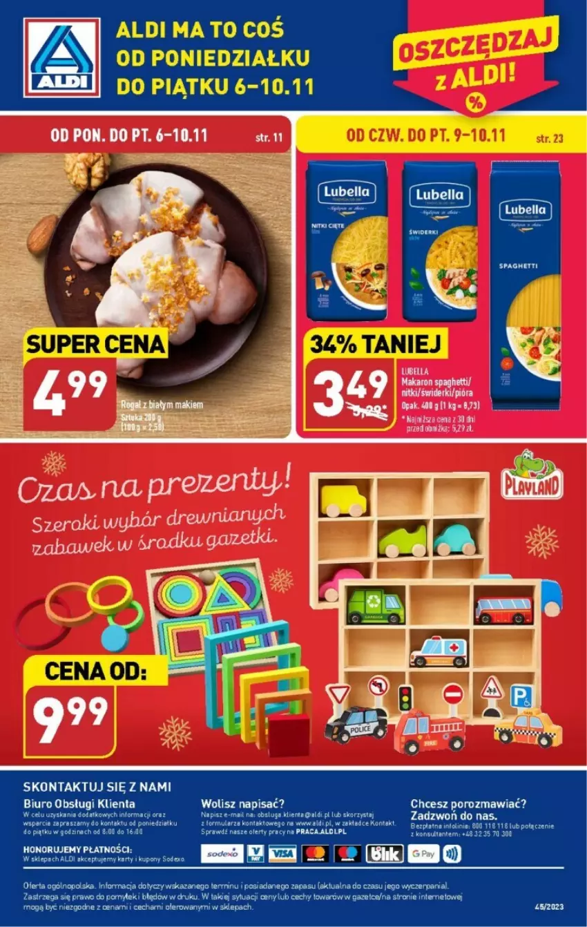 Gazetka promocyjna Aldi - ważna 06.11 do 10.11.2023 - strona 37 - produkty: Bell, Bella, Biuro, Lubella, Makaron, O nas, Por, Spaghetti