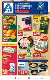 Gazetka promocyjna Aldi - Gazetka - ważna od 10.11 do 10.11.2023 - strona 1 - produkty: Kurczak, Mandarynki, Krakus, Por, Gra, Kawa, Szynka, Sport, Jacobs, Mleko, Fa