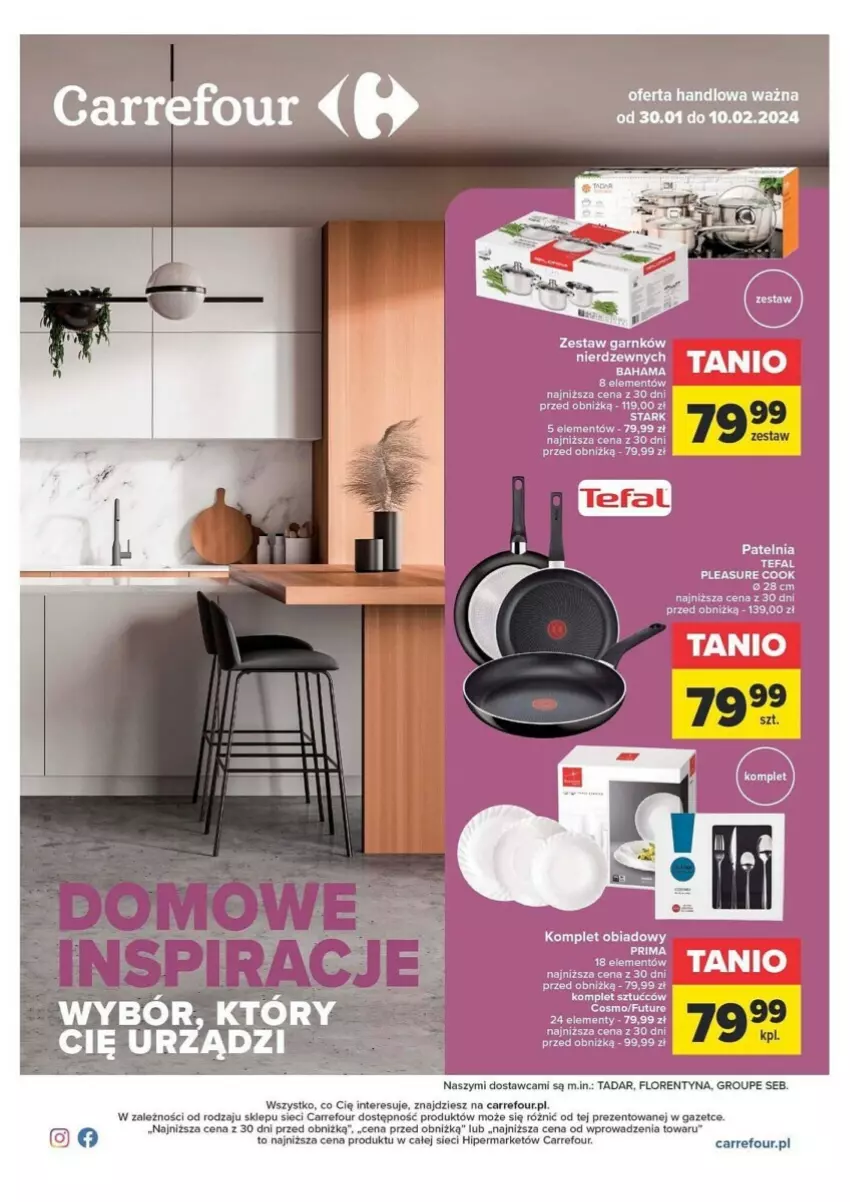 Gazetka promocyjna Carrefour - ważna 30.01 do 10.02.2024 - strona 1 - produkty: Patelnia