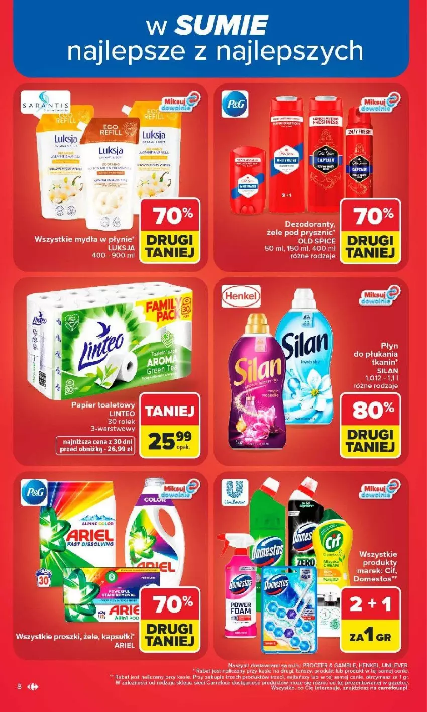 Gazetka promocyjna Carrefour - Gazetka od poniedziałku. Carrefour, Market w SUMIE najlepszy - ważna 08.06 do 13.06.2026 - strona 10 - produkty: Fa, Luksja